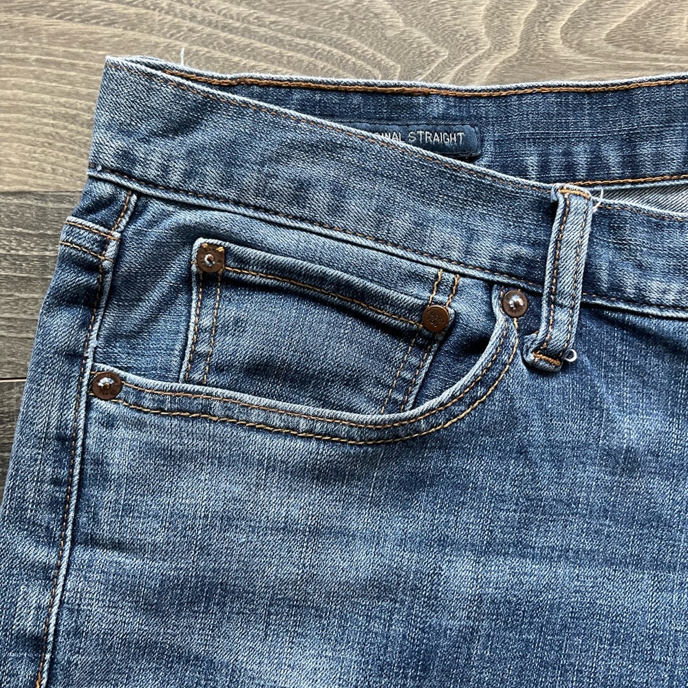 40x32 Lucky Brand 221 Original Straight Jeans Men’s Blue Denim Stretch 7MP1913 - Picture 4 of 13